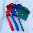 Load image into Gallery viewer, Leather Card Wallet Wristlet