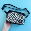 Load image into Gallery viewer, Tripp Wavy Checkered Sling Bag
