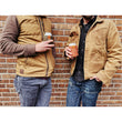 Load image into Gallery viewer, Customizable Lightweight Waxed Canvas + Leather Can Cooler