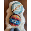 Load image into Gallery viewer, Custom Meditation Pillow - Made with Pendleton®️ Wool, Canvas and Waxed Canvas