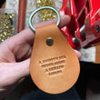 Load image into Gallery viewer, Skilled Sailor Leather & Brass Key Fob