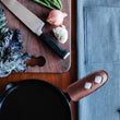 Load image into Gallery viewer, Leather & Wool Cast Iron Pan Handle