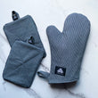 Load image into Gallery viewer, Mallard Oven Mitt &amp; Pot Holder Set - Denim
