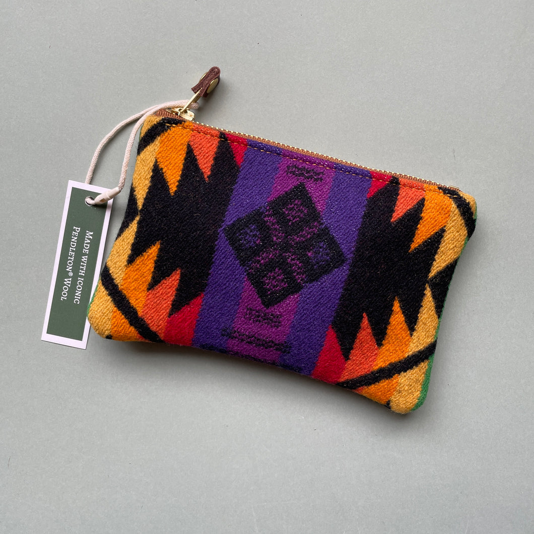 Medium PNW Pendleton® Wool & Leather Zip Wallet