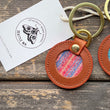Load image into Gallery viewer, Lux Leather &amp; Brass Key Fob
