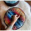 Load image into Gallery viewer, Custom Meditation Pillow - Made with Pendleton®️ Wool, Canvas and Waxed Canvas
