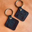 Load image into Gallery viewer, “Love you Dad/Mom” Leather Key Fob
