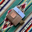 Load image into Gallery viewer, Customizable Field Tan Waxed Canvas + Leather Can Cooler

